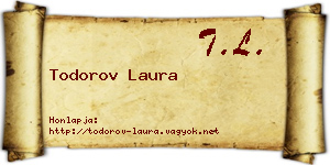 Todorov Laura névjegykártya